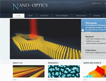 Tablet Screenshot of nano-optics.org.uk